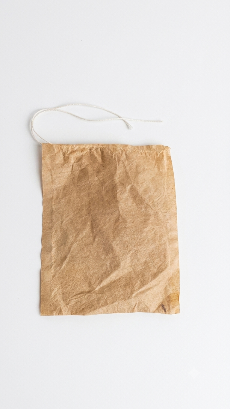 Sachet à thé jetable en papier naturel